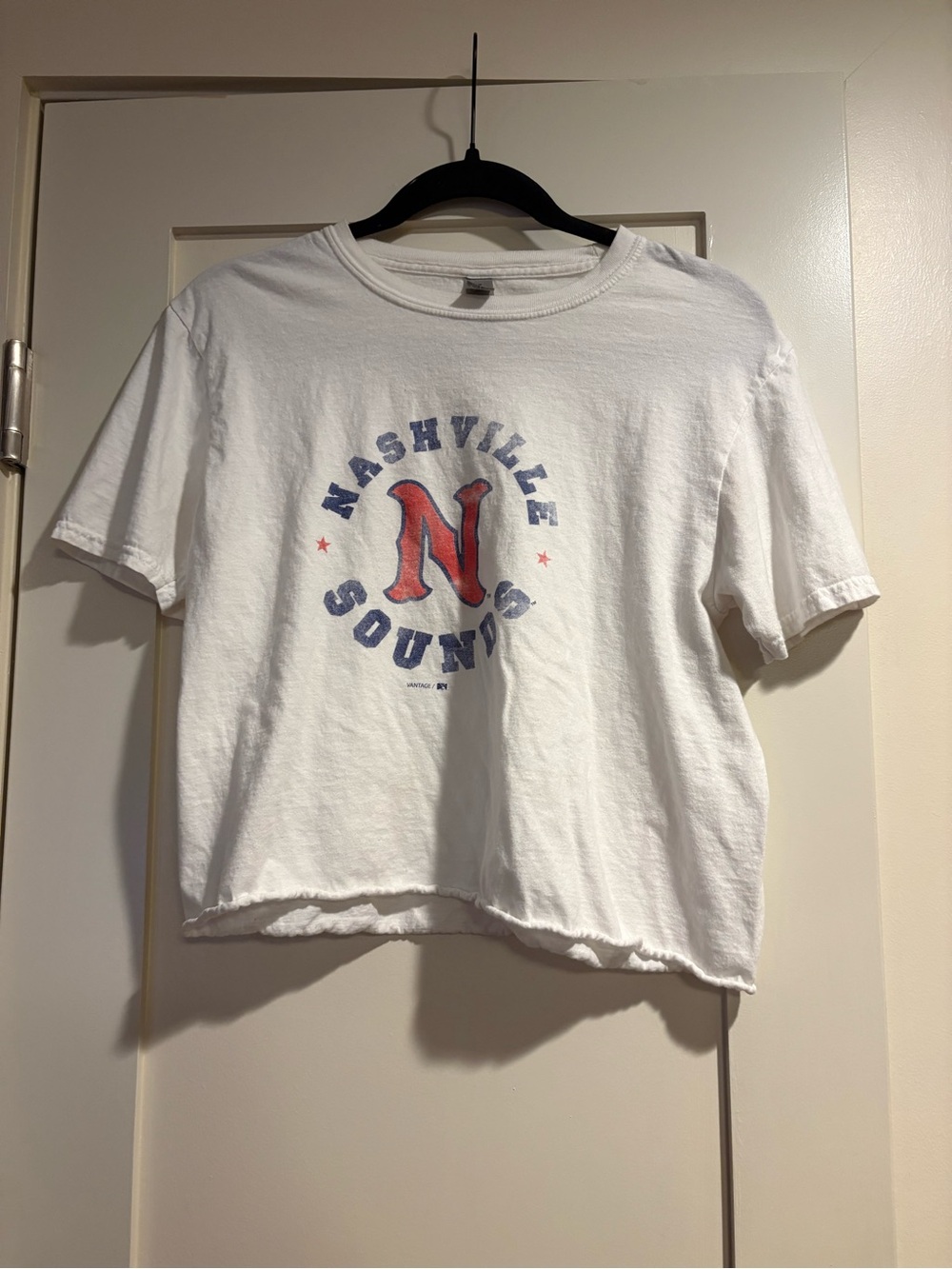 White Nashville Sounds Graphic Crop